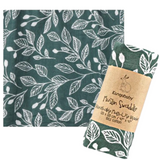 Multifunctional organic cotton swaddle wrap VINTAGE GREEN