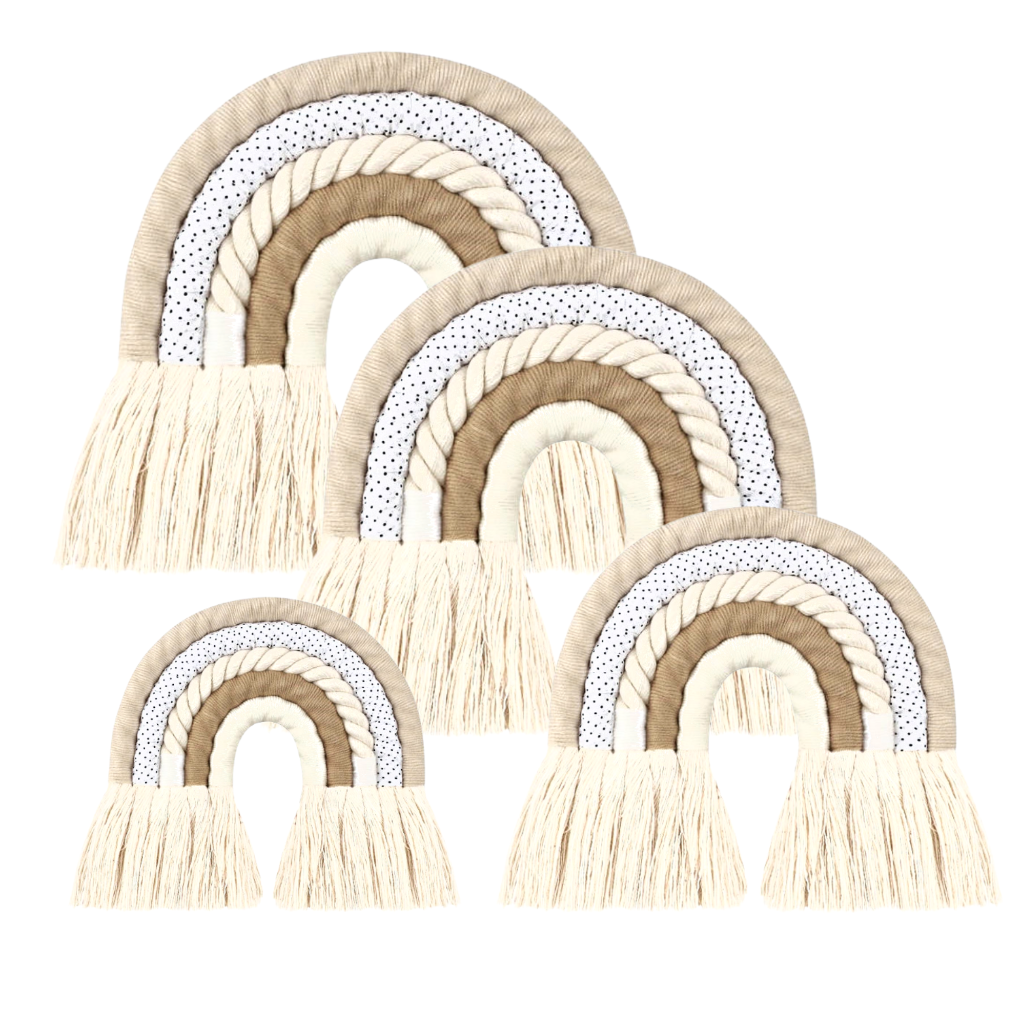 Macrame rainbow wall decor, wall hanging, cot mobile (hand made)