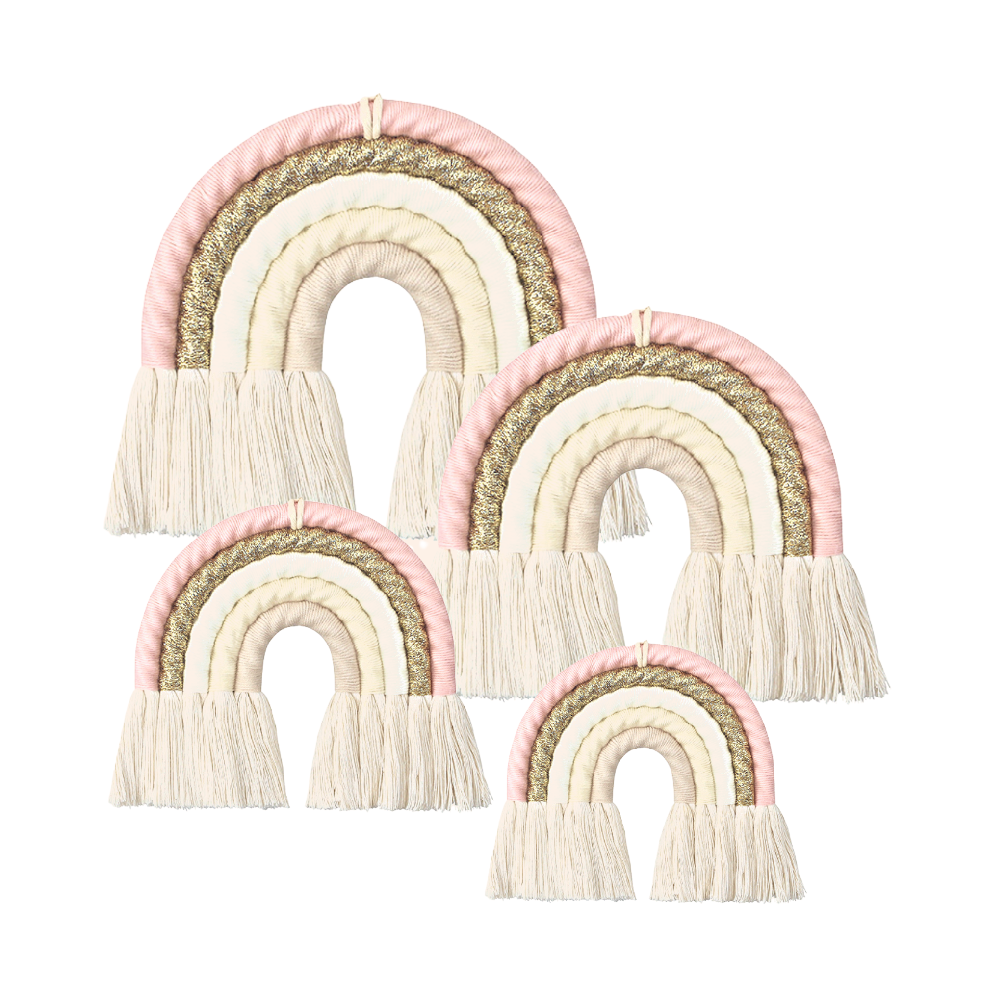 Macrame rainbow wall decor, wall hanging, cot mobile (hand made)