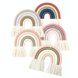 Macrame rainbow wall decor, wall hanging, cot mobile (hand made)