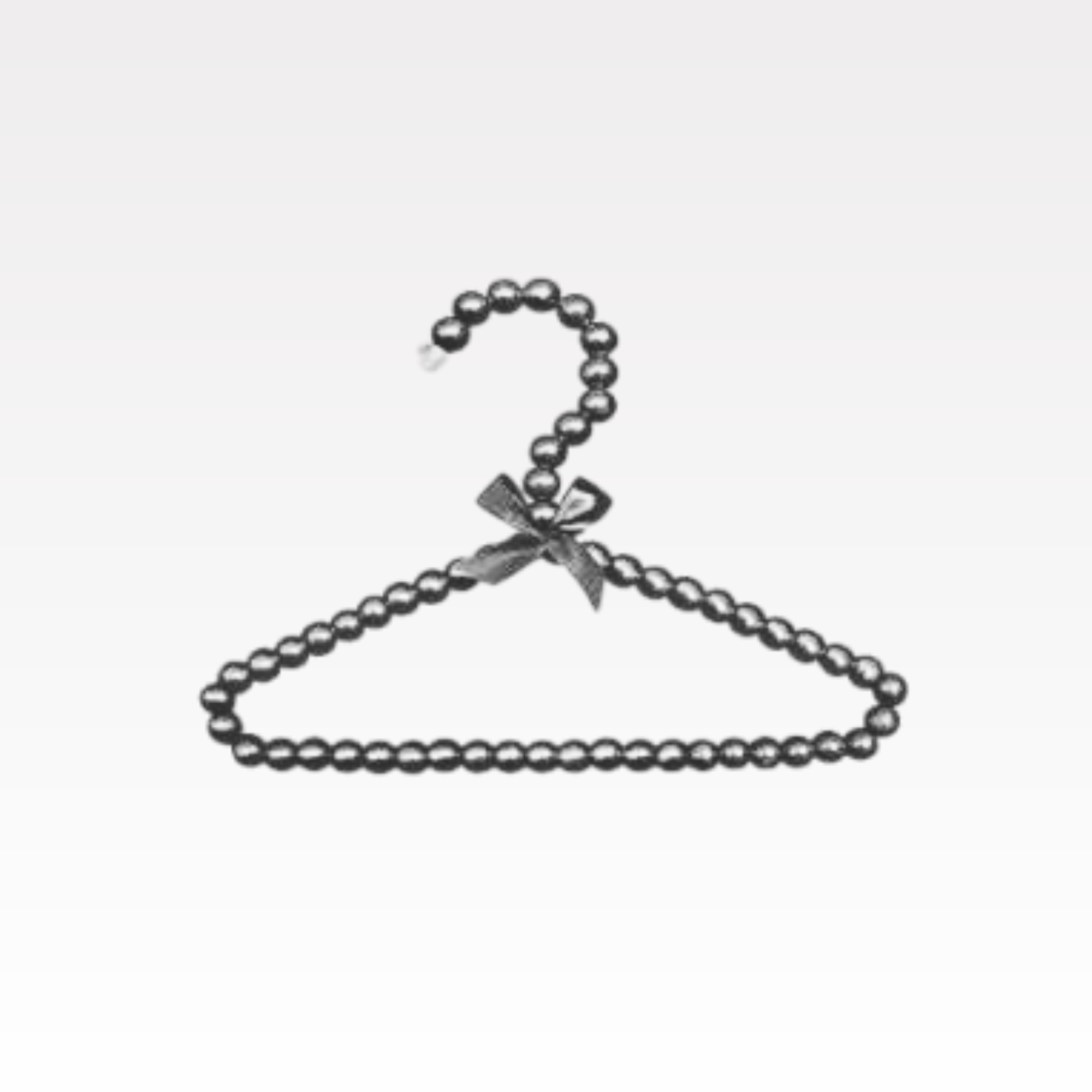 Baby pearl look coat hangers - pack of 5