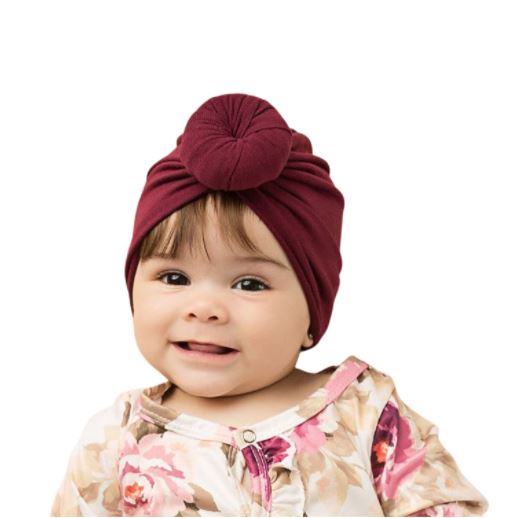 Donut knot baby turban hats
