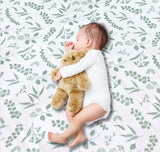 Organic cotton cot fitted sheet SWEET EUCALYPT