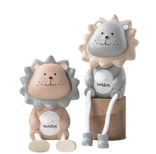 Nordic lion twin decor / ornaments SET OF 2