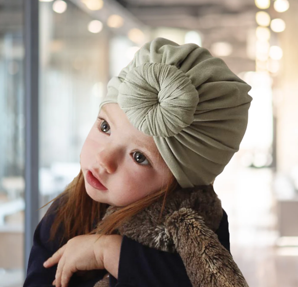 Donut knot baby turban hats
