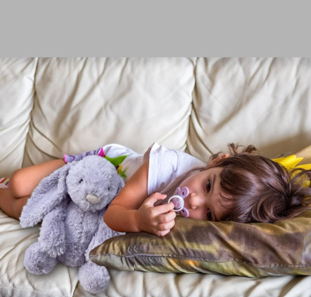 Large hush bunny sensory plush toy PURPLE