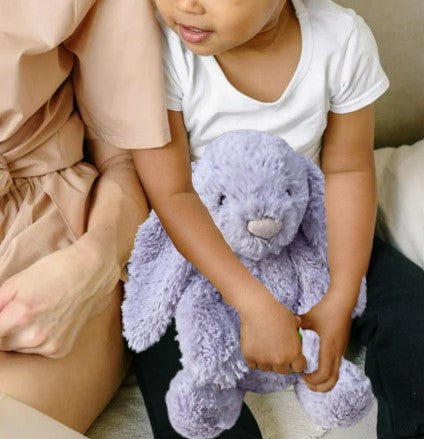Large hush bunny sensory plush toy PURPLE