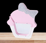 Unique cupcake wooden money box keepsake gift