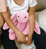 Large hush bunny sensory plush toy PINK
