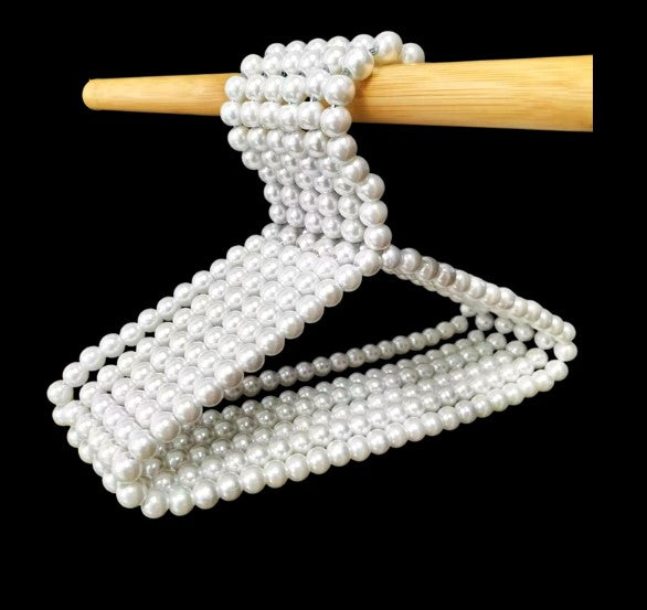 Baby pearl look coat hangers - pack of 5