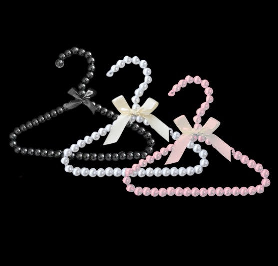 Baby pearl look coat hangers - pack of 5