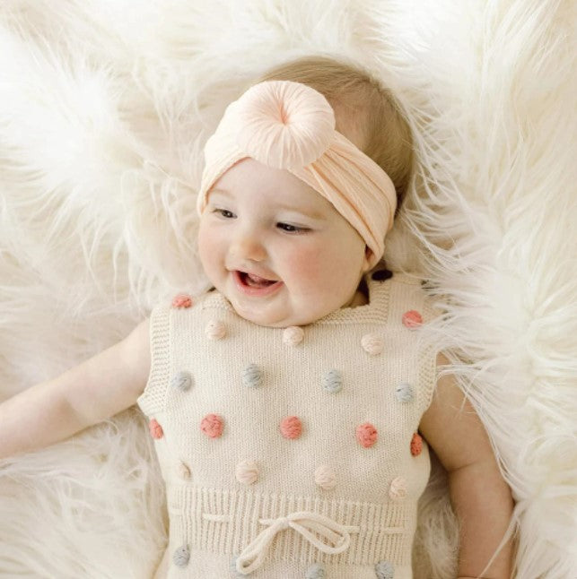 Donut knot textured baby headbands (3 pack)