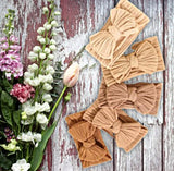 Bow knot textured baby headbands (5 pack)