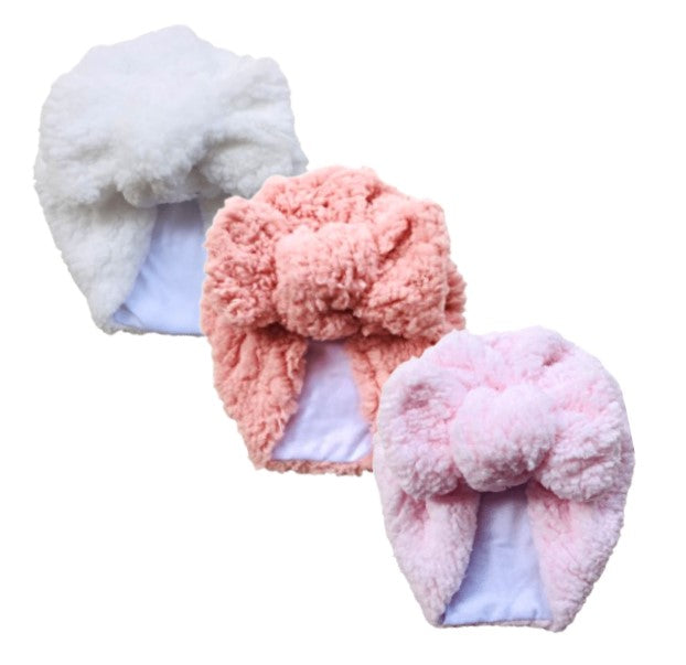 Woolen baby turban hats