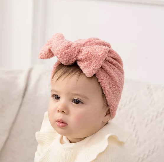Woolen baby turban hats