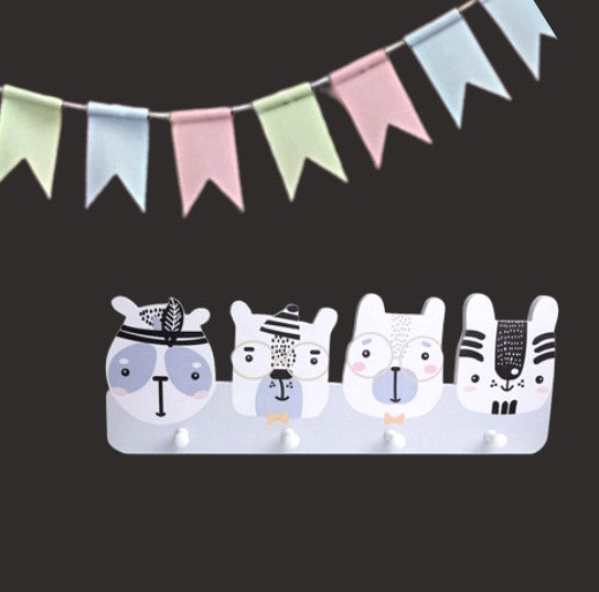 Childrens wall mounted coat hooks - Nordic inspired