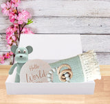 Adore newborn baby gift box - 4 piece set in MINT