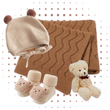 Newborn snuggly heirloom gift set in latte