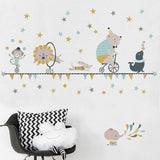 Nursery decals / wall stickers -  Tightrope tribe