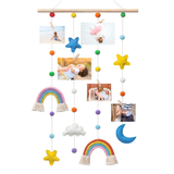 Macrame rainbow wall hanging