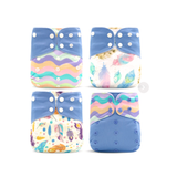 Cloth nappy bundle PURPLE PASTELS