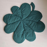 Double sided four leaf clover floor mat or play mat