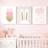 My Little Love Canvas Wall Art (set of 3)