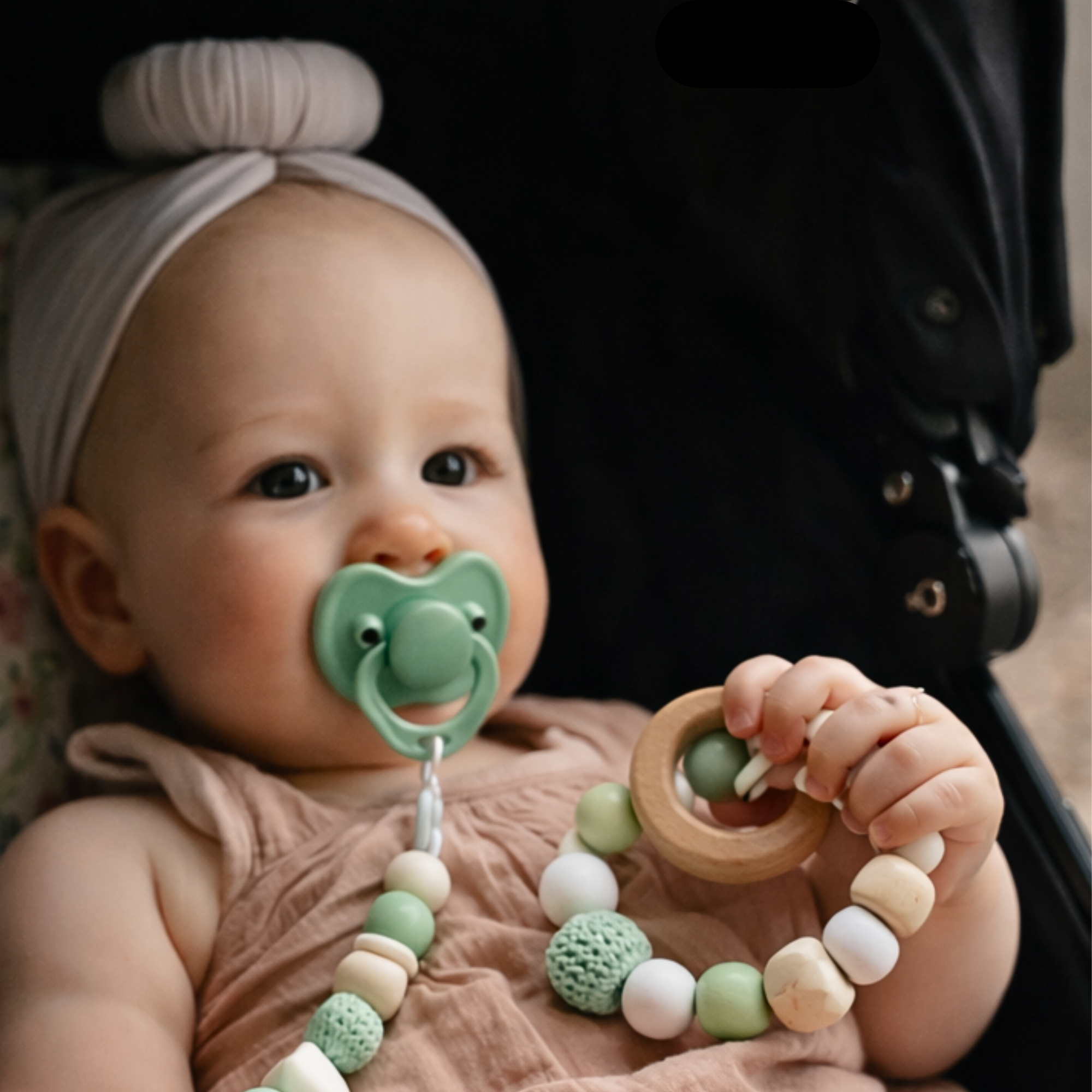 Wooden pram toy set FOX