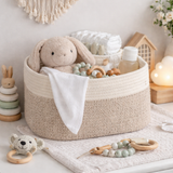 Cotton rope storage basket