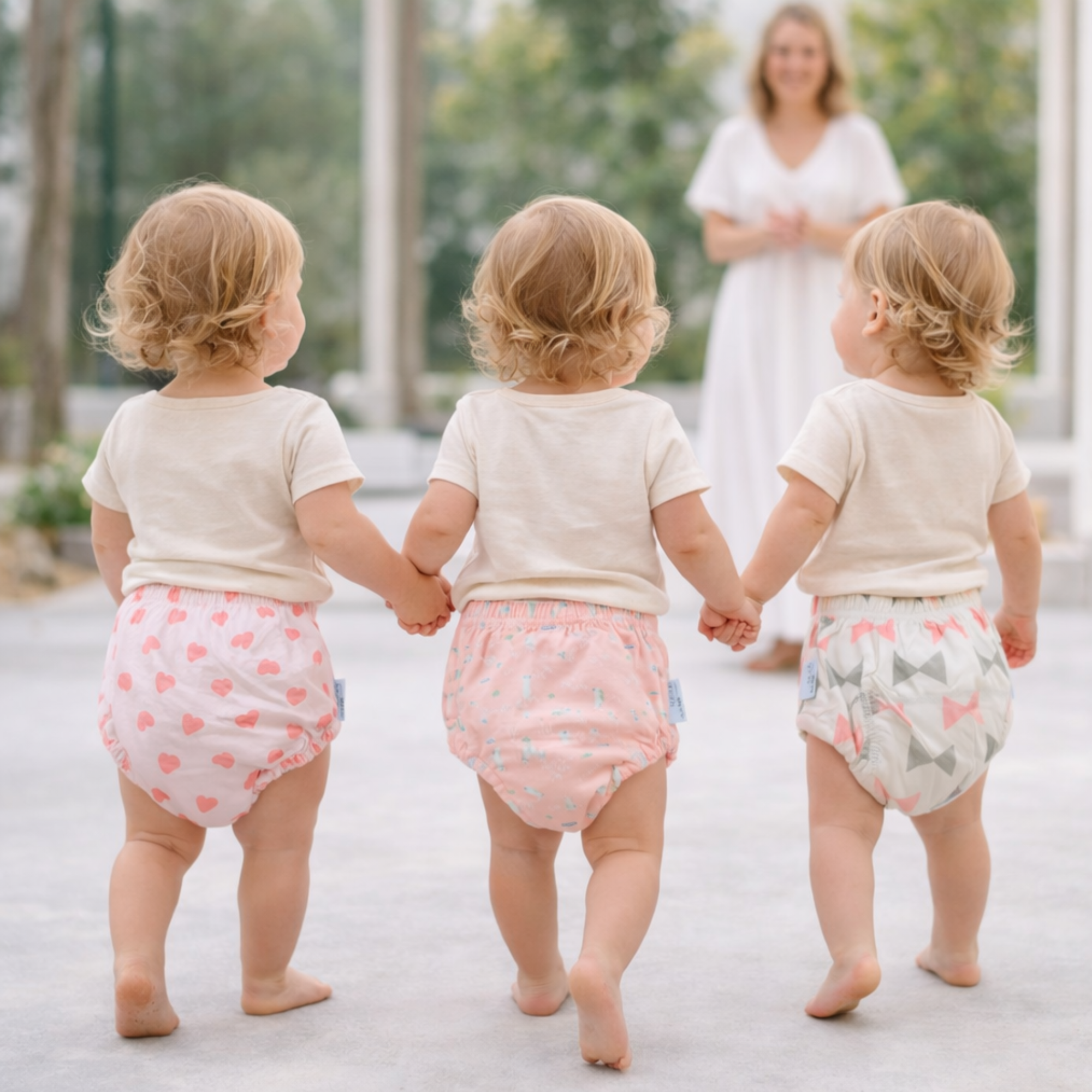 toddler toilet training pull-ups 3 pack – reusable, washable cotton training pants for 1–3 years old, eco-friendly and comfortable