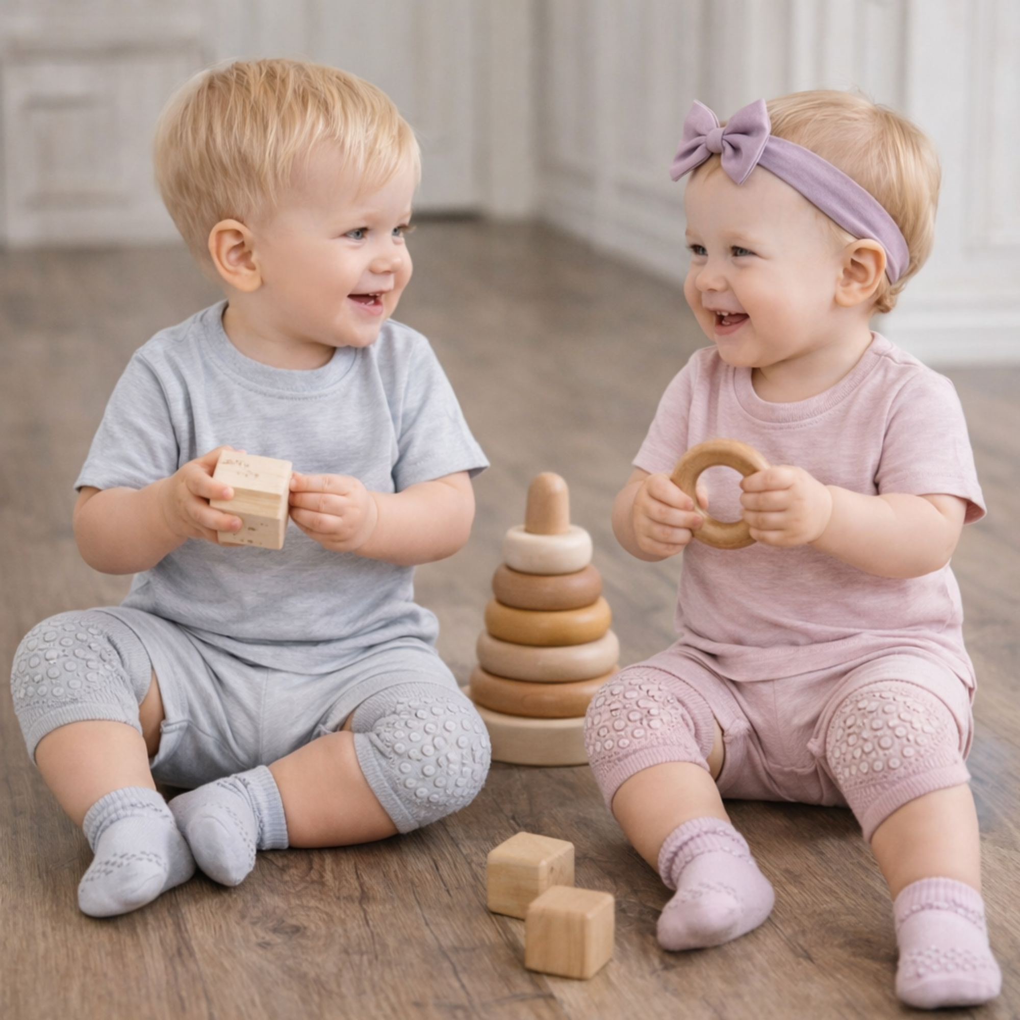 Anti-slip baby socks & knee pads