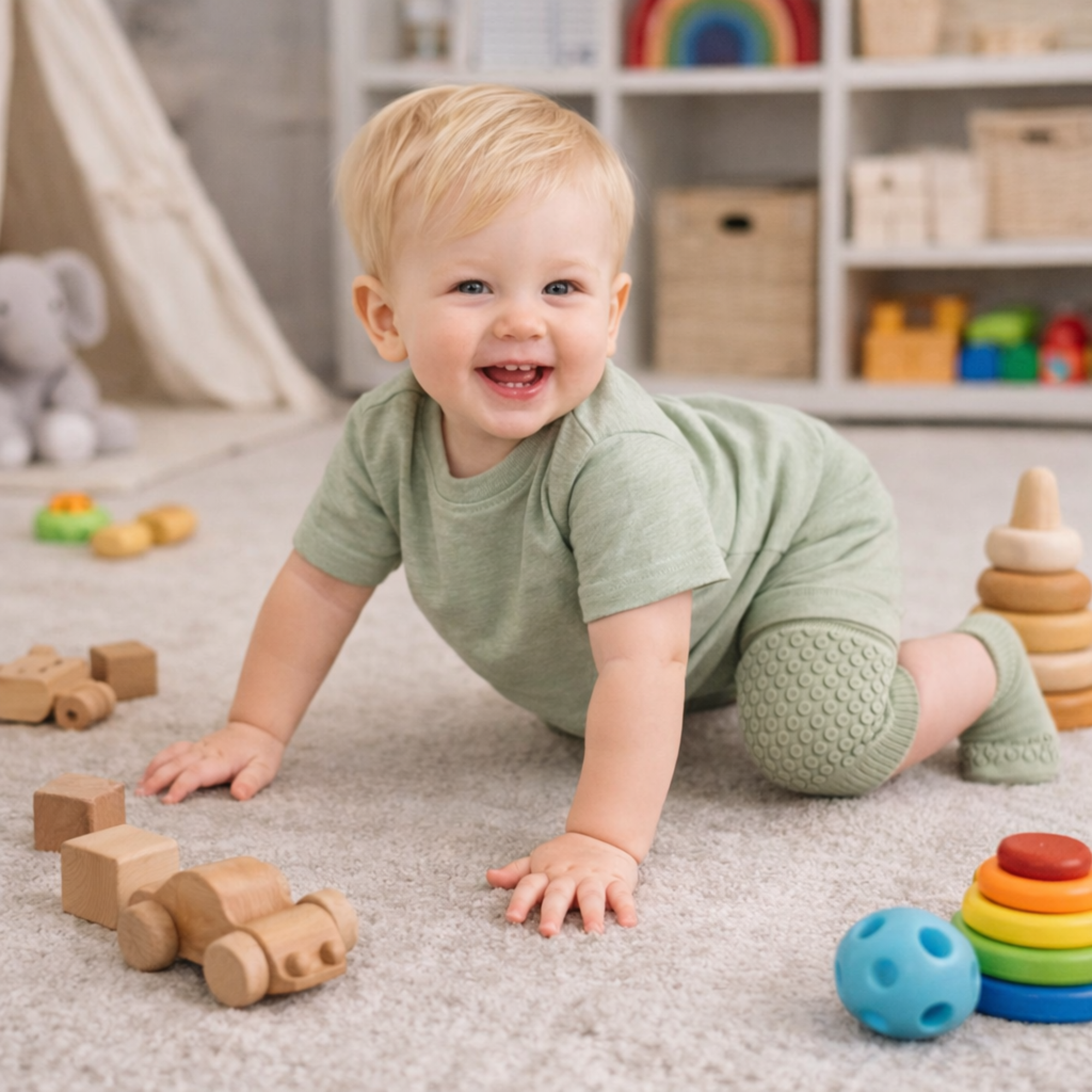 Anti-slip baby socks & knee pads