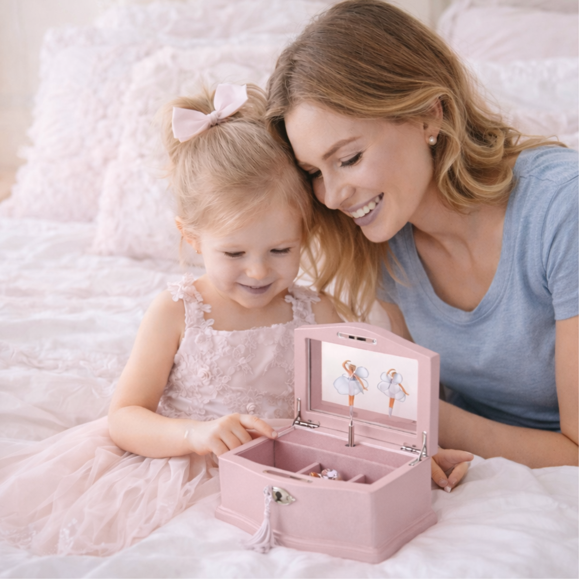 Ballerina musical jewellery box (Swan Lake) - PINK (MEDIUM)