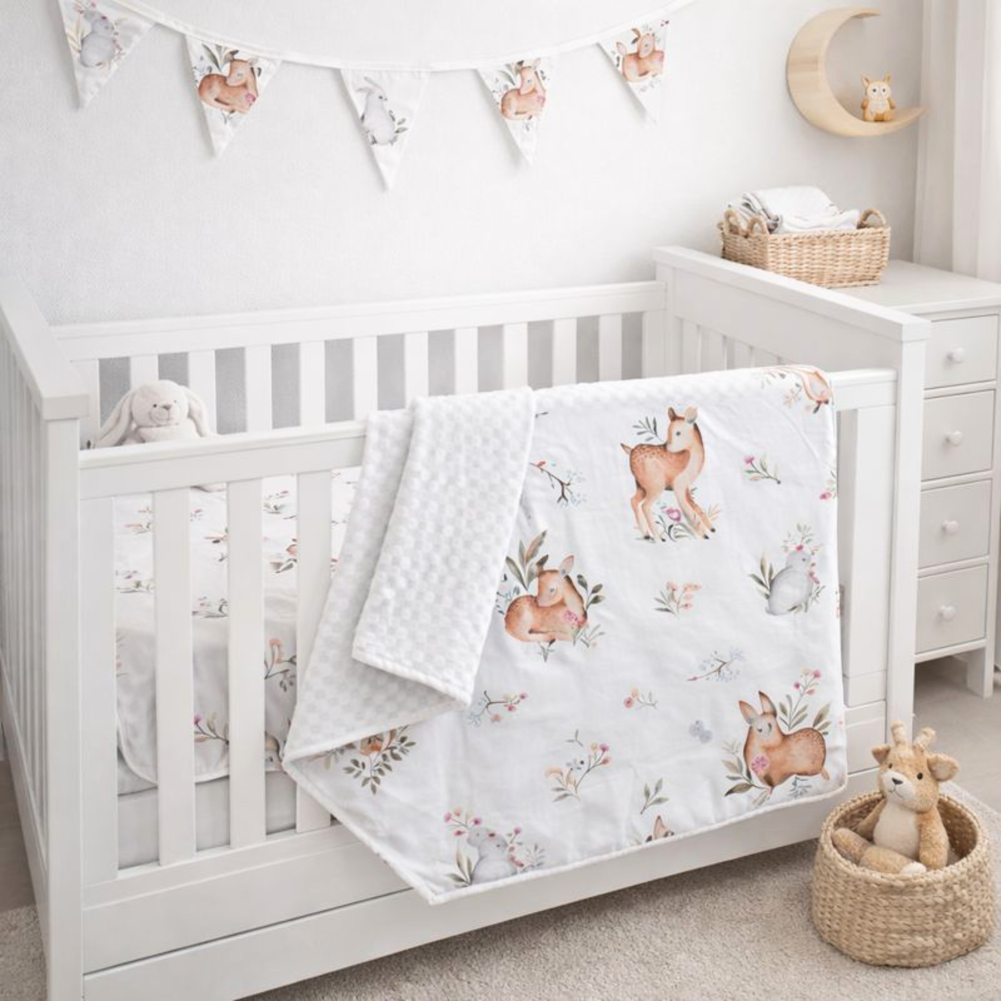 Aus Made Cot or Toddler bedding set FOREST WHISPER
