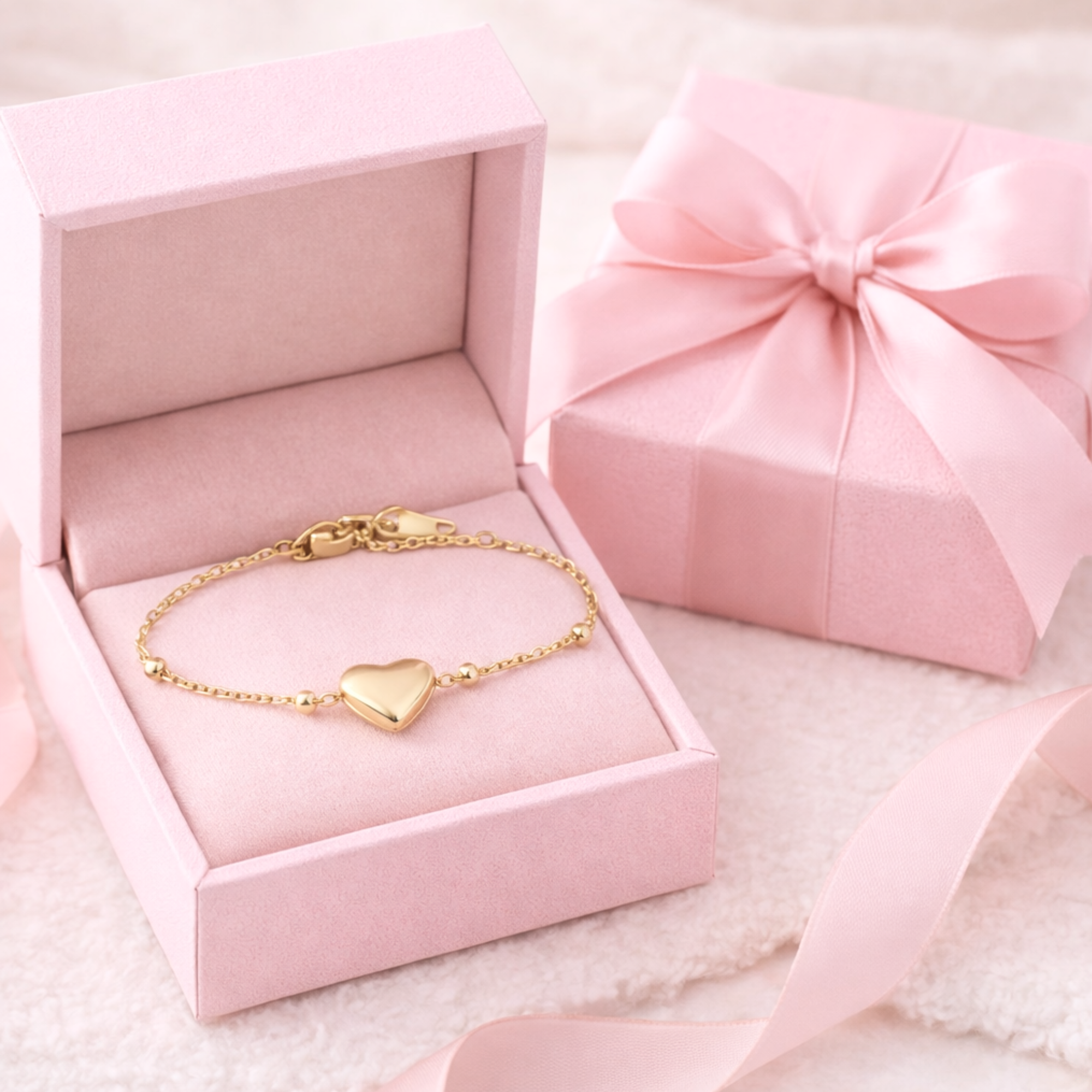 Babies/toddler petite heart gold bracelet