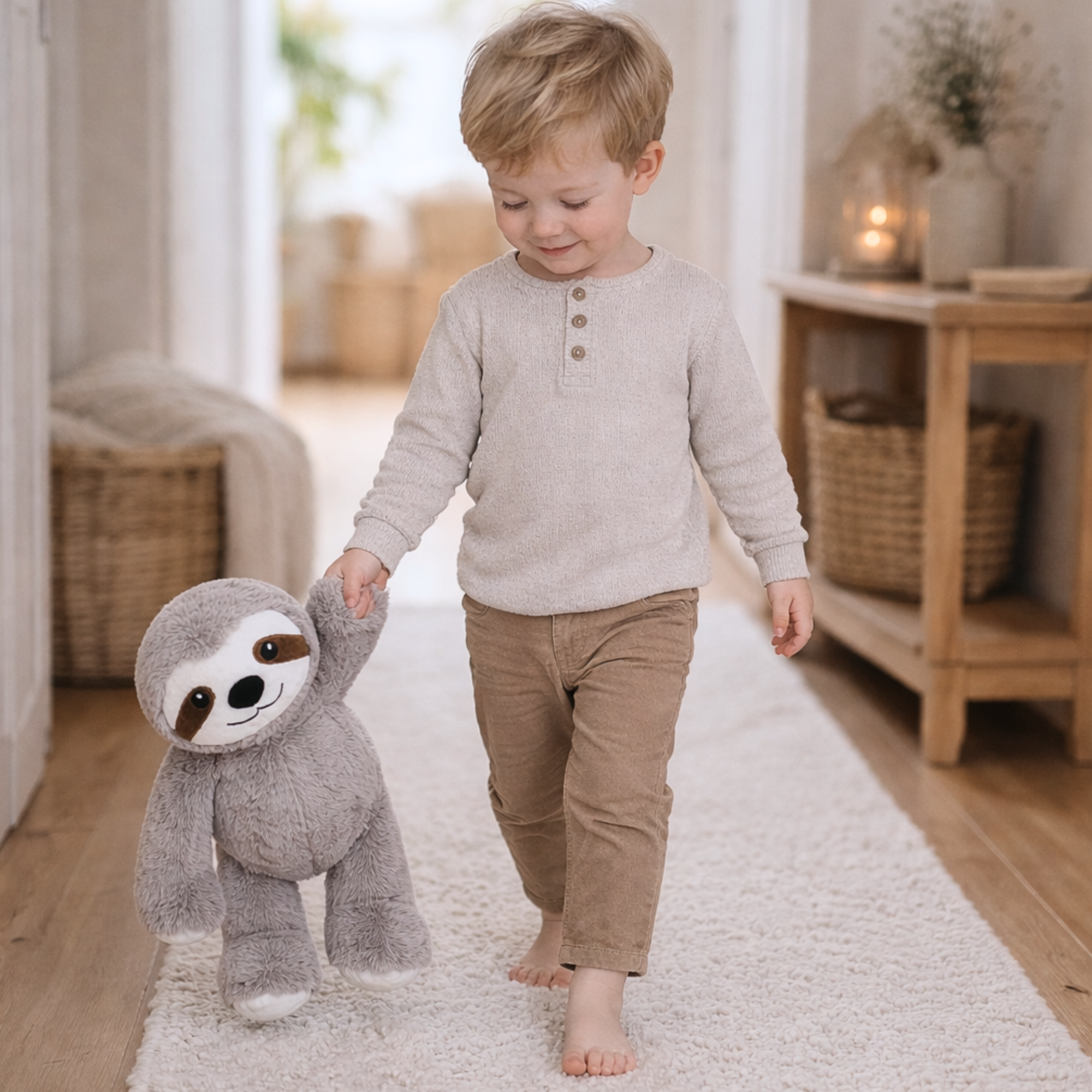 Weighted sloth sensory toy Luna 45cm Milo 20cm calming plush deep pressure therapy autism anxiety ADHD