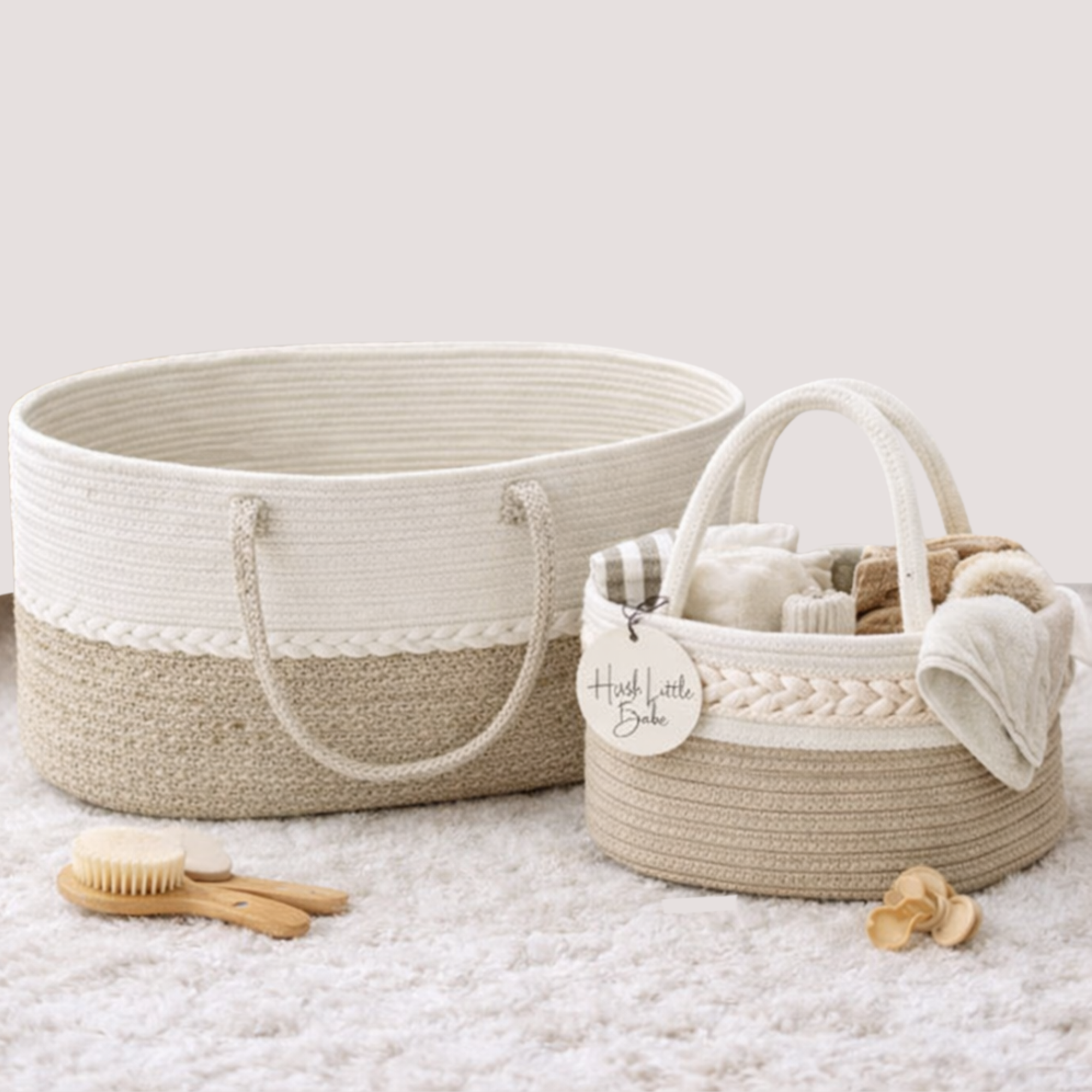 Multi-functional Cotton rope tote bag - EXTRA LARGE (no dividers)