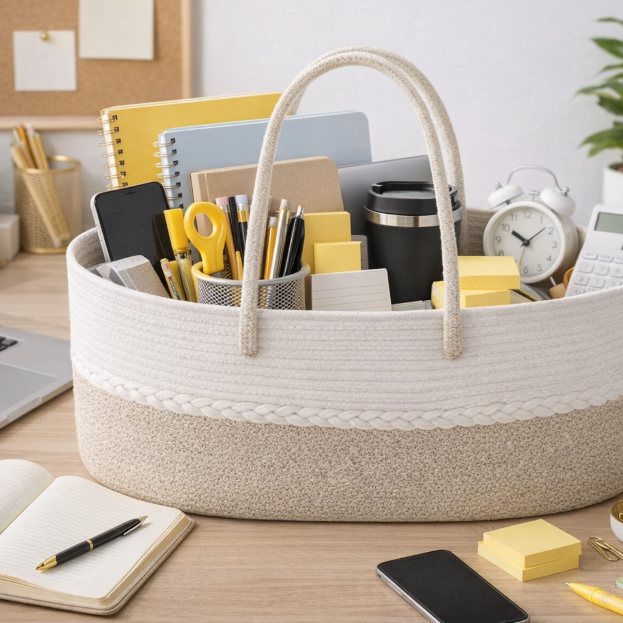 Multi-functional Cotton rope tote bag - EXTRA LARGE (no dividers)