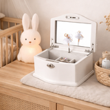 Ballerina musical jewellery box (Swan Lake) WHITE (MEDIUM)
