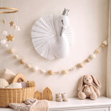 Swan Princess 3D Wall Decoration – Elegant Nursery & Girls Bedroom Wall Art