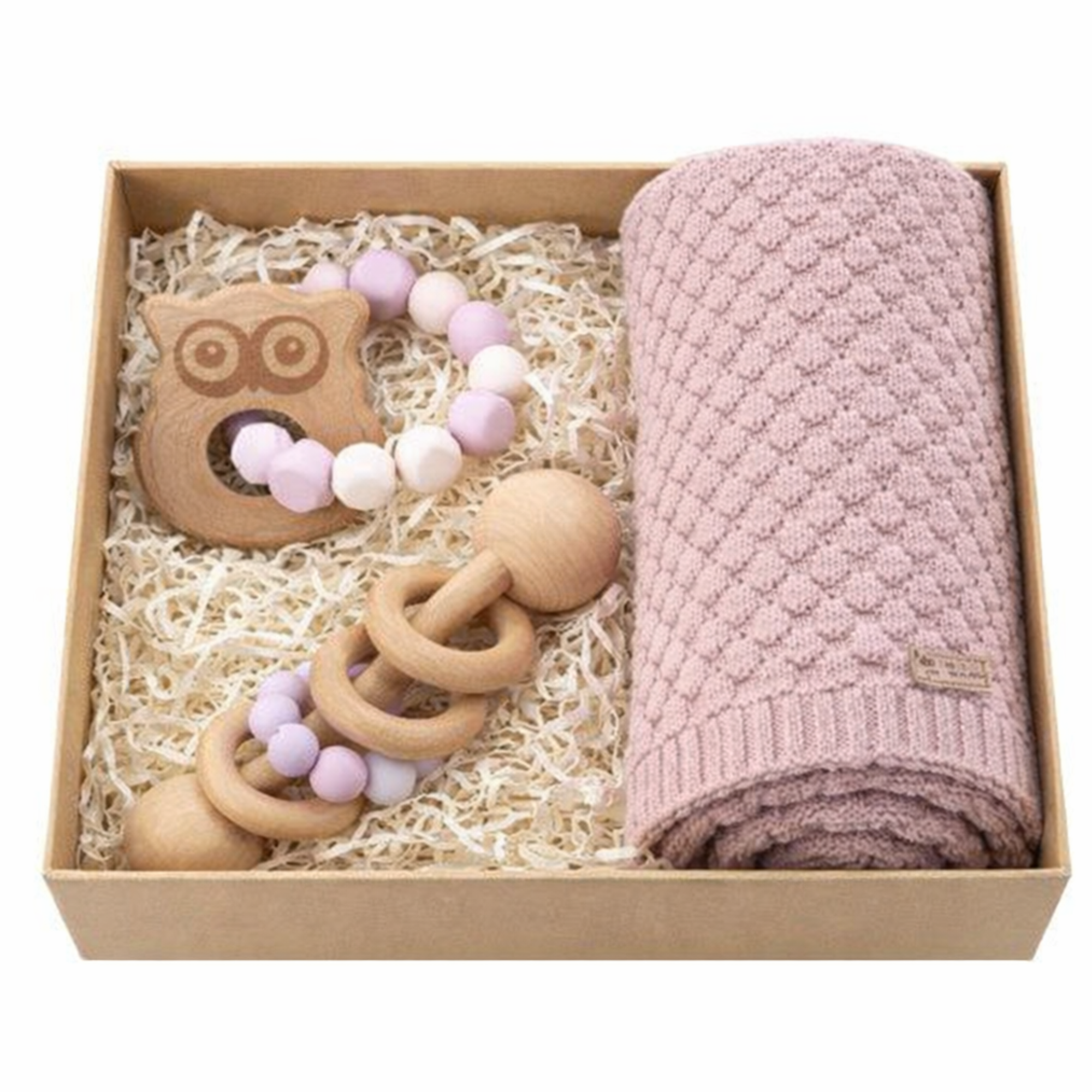 Baby gift box BEECH PINK
