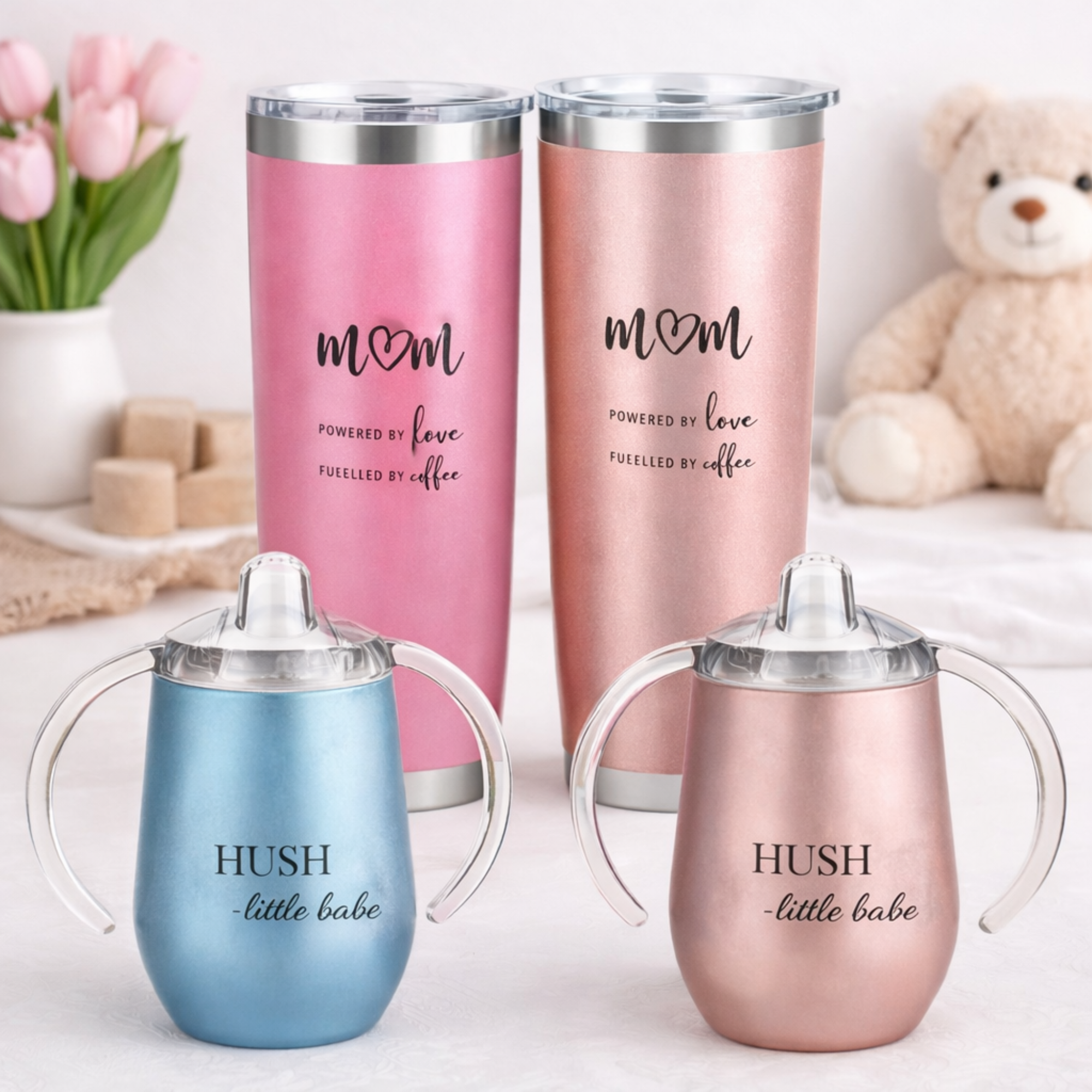 Stainless steel tumblers & sippy cups