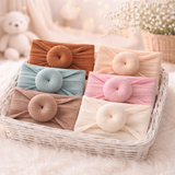 Donut Knot Textured Baby Headbands – 3 Pack