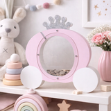 Princess Carriage Money Box | Pink & White Baby Piggy Bank | Girls Nursery Gift