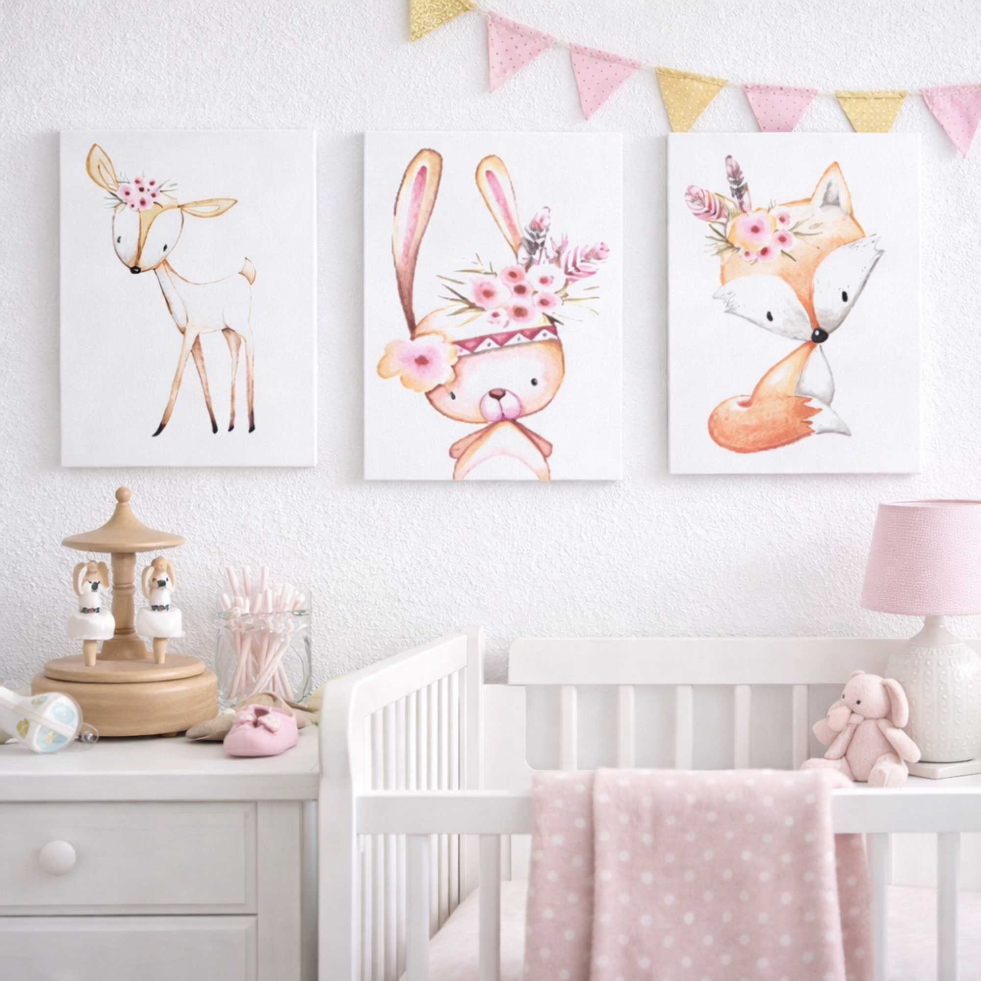 Woodland Canvas Wall Art (set of 3)