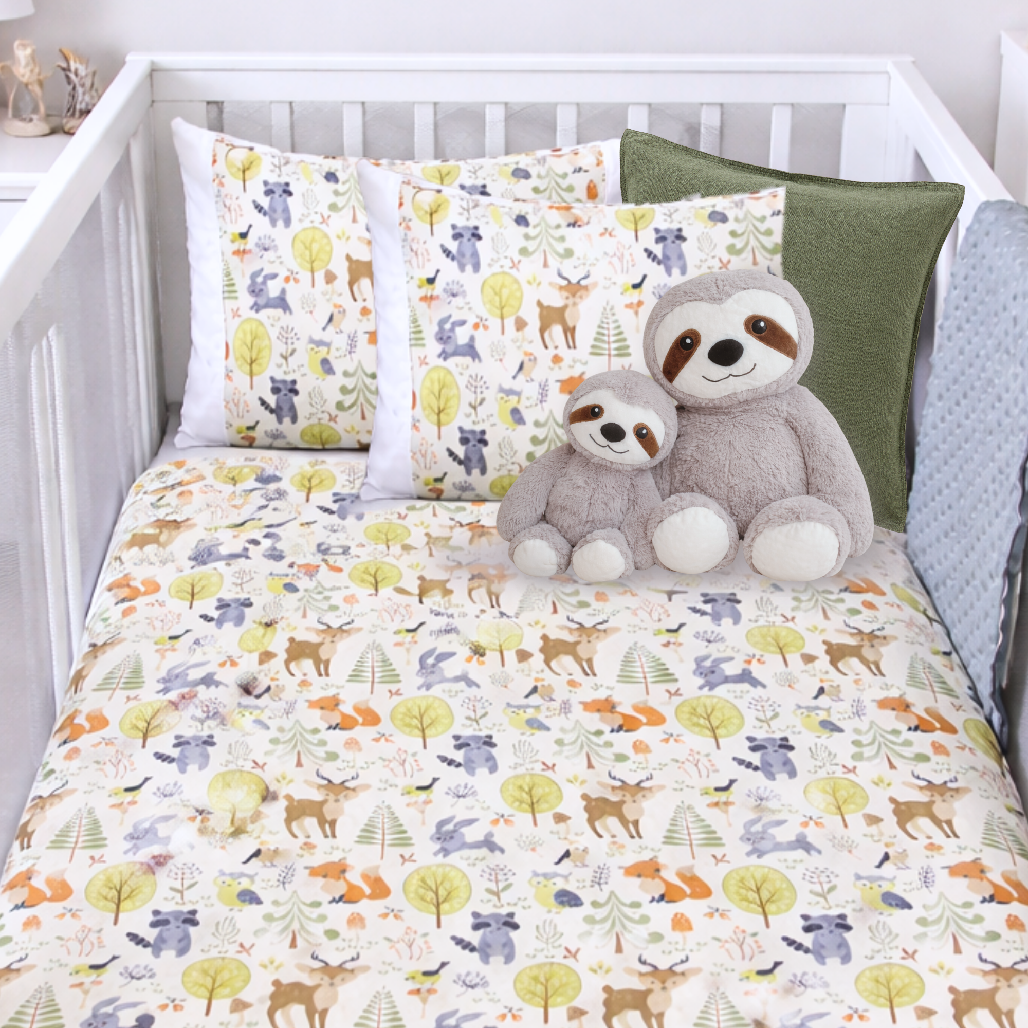 Cot or Toddler bedding - full set ENCHANTED WOODS   AUS MADE