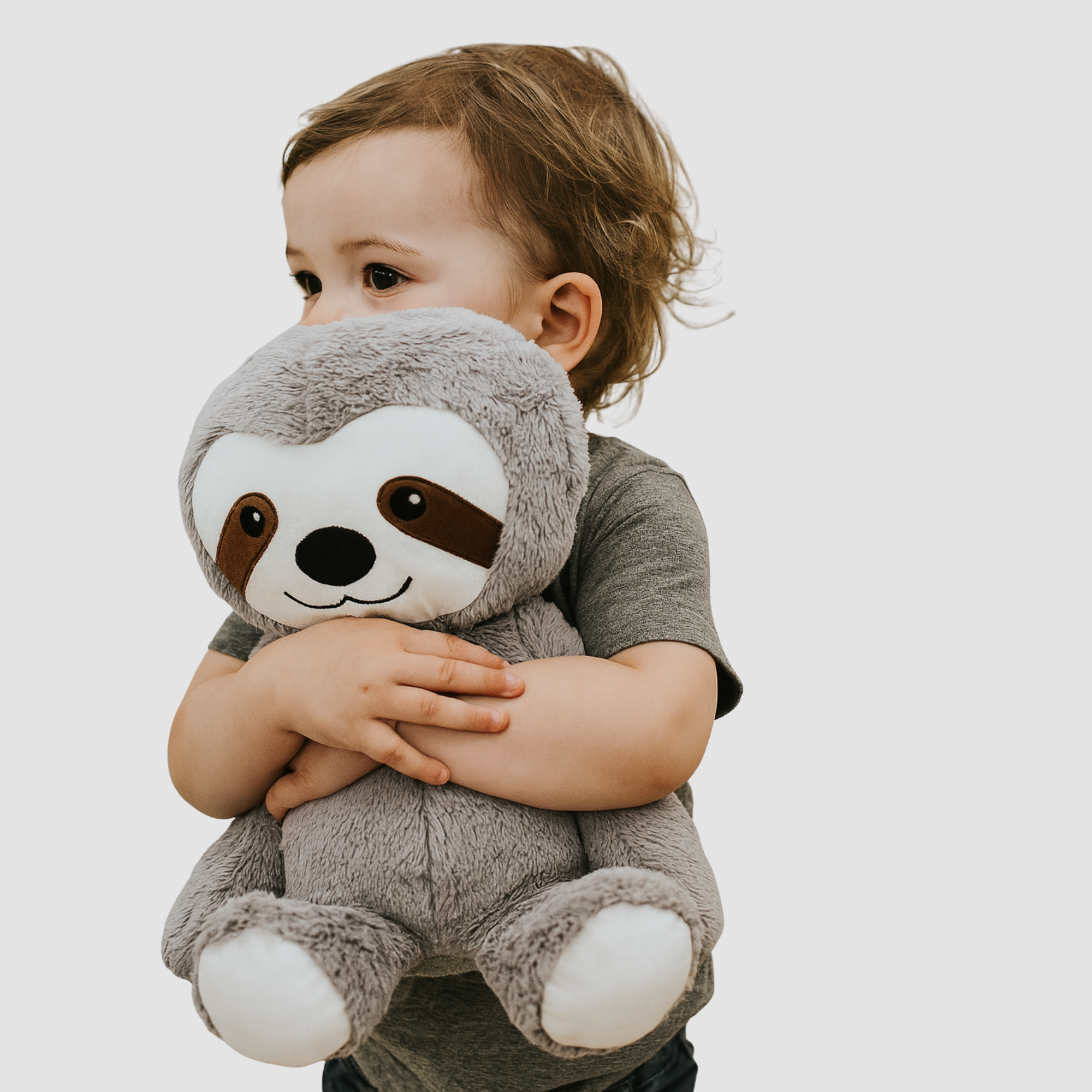 Weighted sloth sensory toy Luna 45cm Milo 20cm calming plush deep pressure therapy autism anxiety ADHD