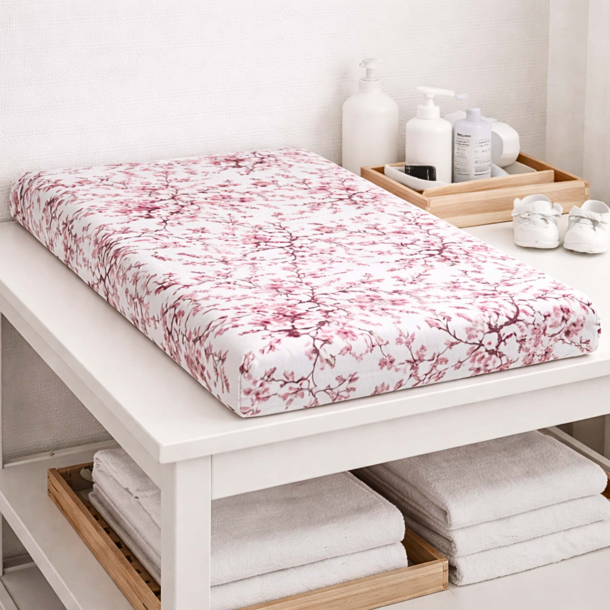 Cot or Toddler bedding set CHERRY BLOSSOM