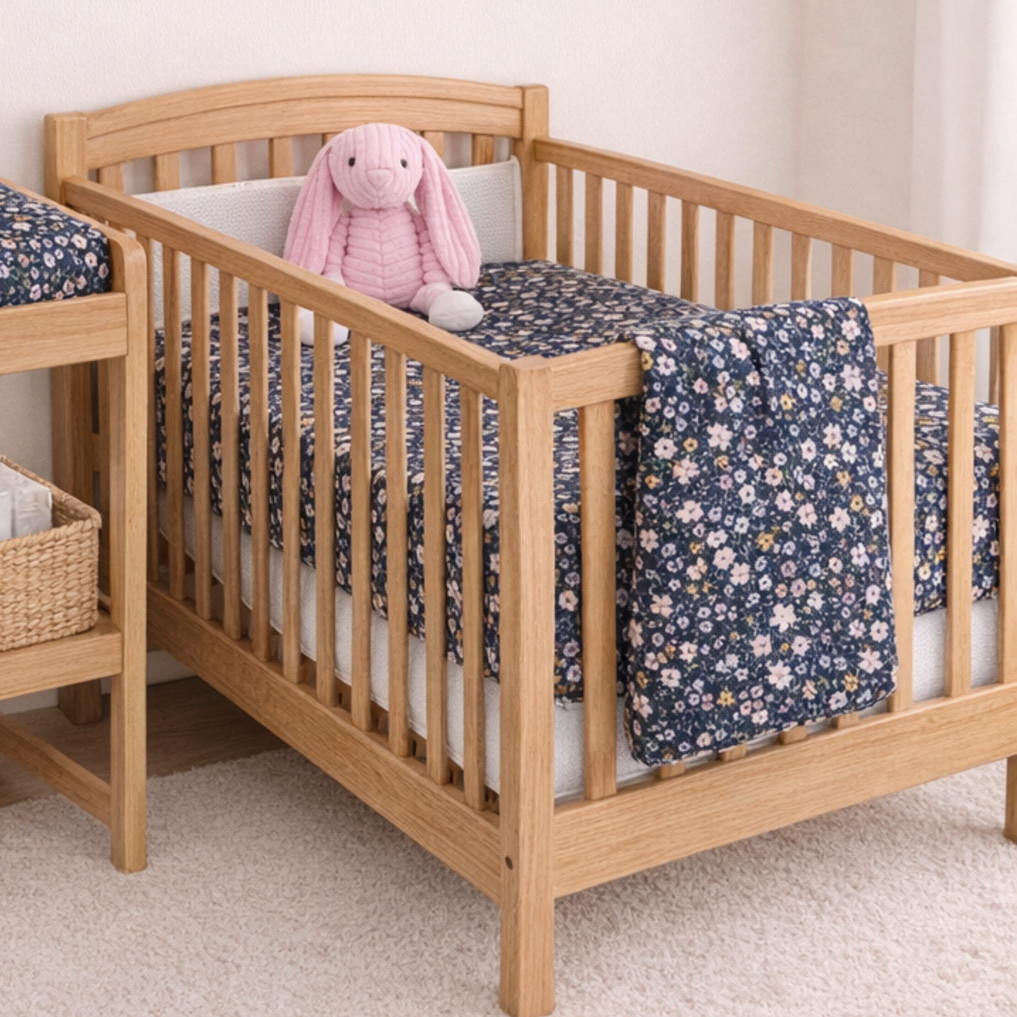 Aus Made Double sided cot or toddler bedding set DAISY DREAMS