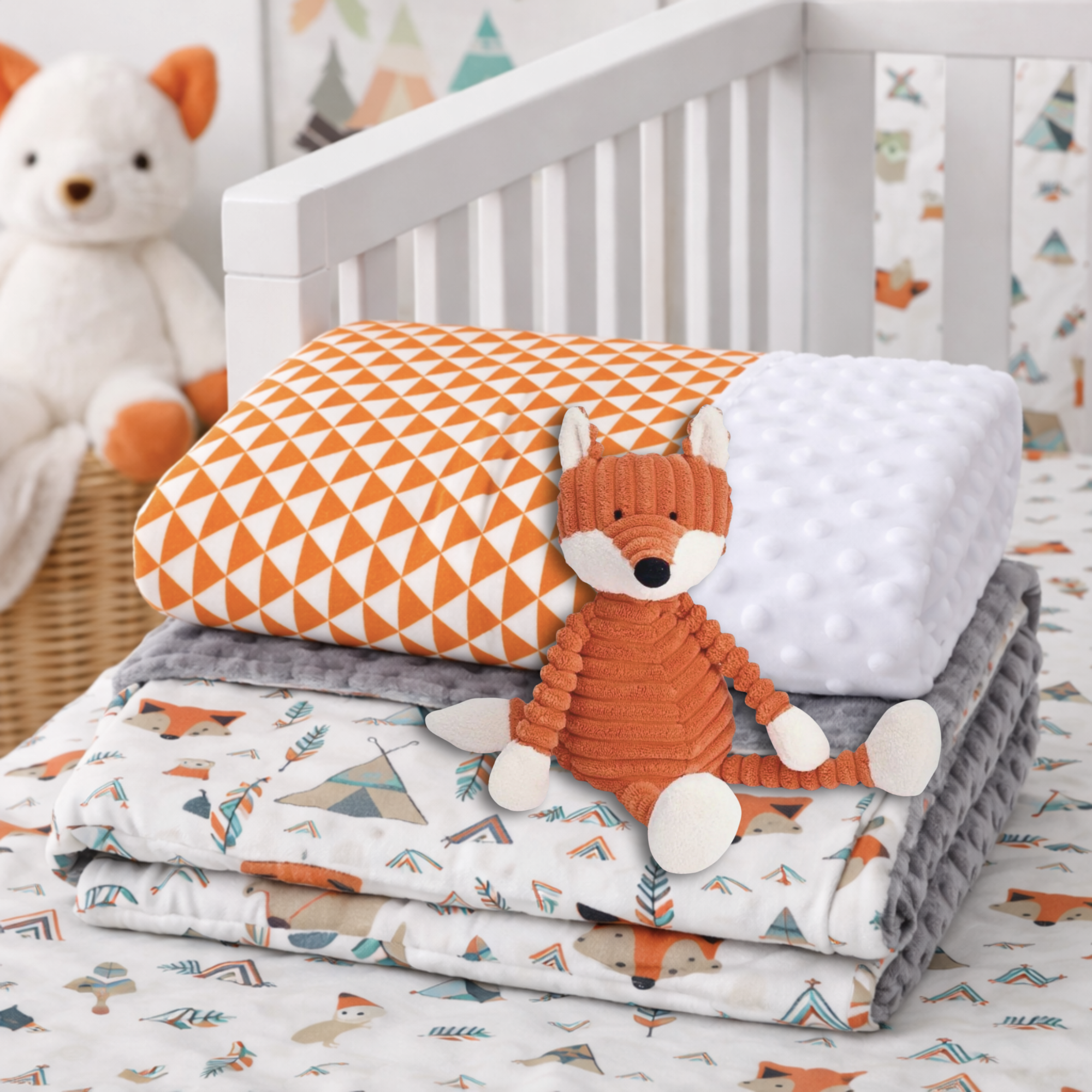 Woodland minky blanket twin pack AUS MADE